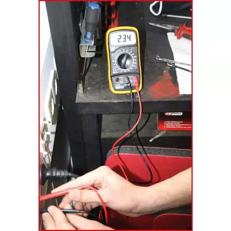 Ψηφιακό πολύμετρο KS Tools 150.1495 οθόνη LCD 3,5 ψηφία