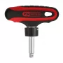KS Tools 151.1109 1/4" ERGOTORQUEmax καστάνια με λαβή Τ, 45 δόντια