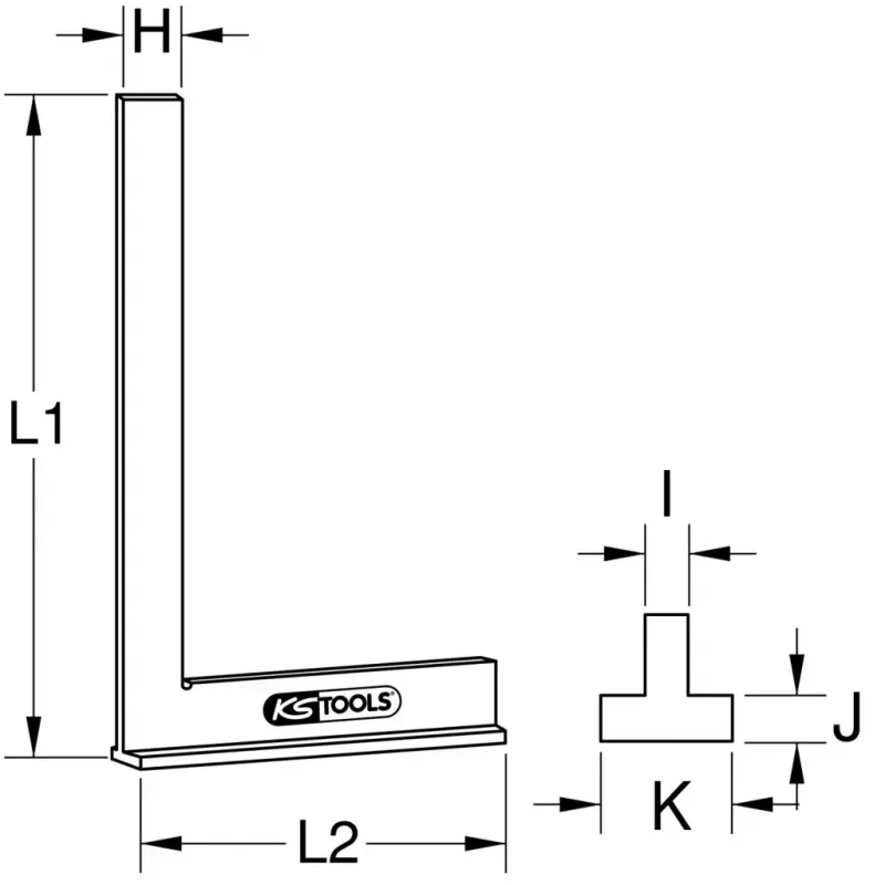 Γνώμονας KS Tools 300.0274 βάρος 620 g