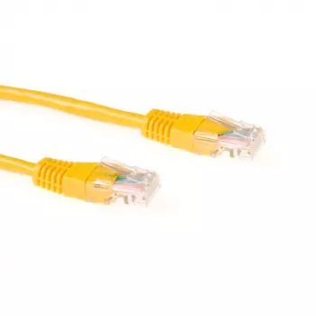 ACT κίτρινο 10 μέτρα U/UTP CAT5E καλώδιο patch με βύσματα RJ45