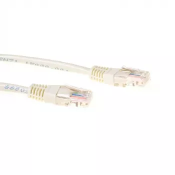 ACT ιβουάρ 1,5 μέτρα U/UTP CAT5E καλώδιο patch με βύσματα RJ45