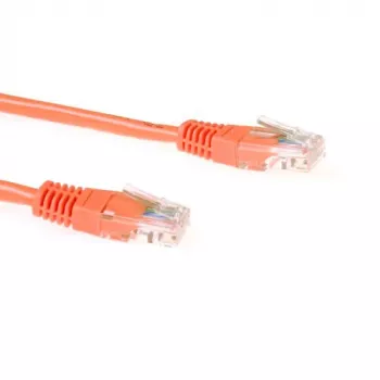 ACT Πορτοκαλί καλώδιο patch U/UTP CAT5E 20 μέτρων με βύσματα RJ45