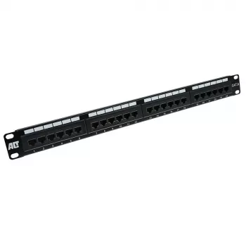 Patchpanel 24 Ports αθωράκιστο CAT6 ACT PP1010