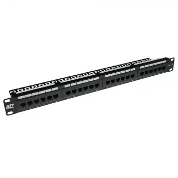 ACT Patchpanel CAT 6 UTP 24-Ports με μπάρα διαχείρισης καλωδίων