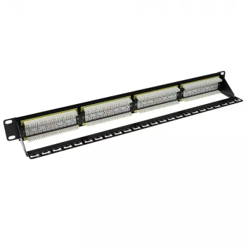 ACT Patchpanel CAT 6 UTP 24-Ports με μπάρα διαχείρισης καλωδίων