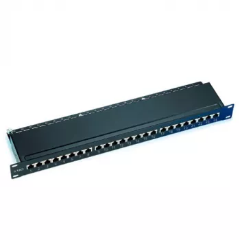 Patchpanel CAT6 θωρακισμένο 24 Ports με κάλυμμα ACT PP1012
