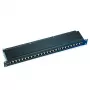 Patchpanel CAT6 θωρακισμένο 24 Ports με κάλυμμα ACT PP1012