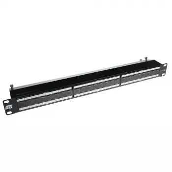 ACT Patchpanel 24-Ports θωρακισμένο CAT6A με κάλυμμα CAT6A