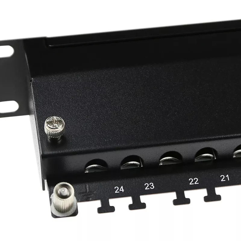 ACT Patchpanel 24-Ports θωρακισμένο CAT6A με κάλυμμα CAT6A