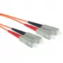 ACT 0,5 m LSZH Multimode 62,5/125 OM1 Καλώδιο δικτύου οπτικών ινών Duplex με βύσματα SC