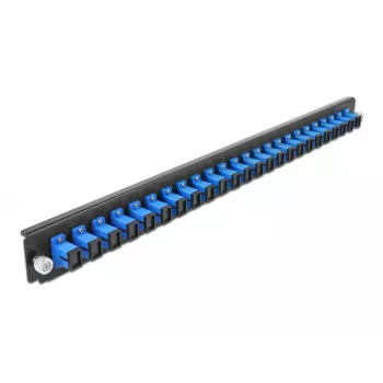 Μπροστινό πάνελ splice box DeLOCK 19 ιντσών 24 Port SC Simplex μπλε
