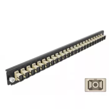 Μπροστινό πάνελ splice box DeLOCK 19 ιντσών 24 Port SC Simplex μπεζ