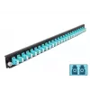 Μπροστινό πάνελ splice box DeLOCK 19 ιντσών 24 Port LC Duplex Aqua