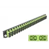 Μπροστινό πάνελ splice box DeLOCK 19 ιντσών 24 Port SC Duplex ανοιχτό πράσινο