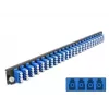 Μπροστινό πάνελ splice box DeLOCK 19 ιντσών 24 Port LC Quad μπλε