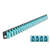 Μπροστινό πάνελ splice box DeLOCK 19 ιντσών 24 Port LC Quad aqua