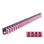 Μπροστινό πάνελ splice box DeLOCK 19 ιντσών 24 Port LC Quad μωβ