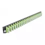 Μπροστινό πάνελ splice box DeLOCK 19 ιντσών 24-Port LC Quad ανοιχτό πράσινο