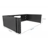 Βάση rack DeLOCK 19 ιντσών Επιτοίχιο rack 3U αναδιπλούμενο μαύρο
