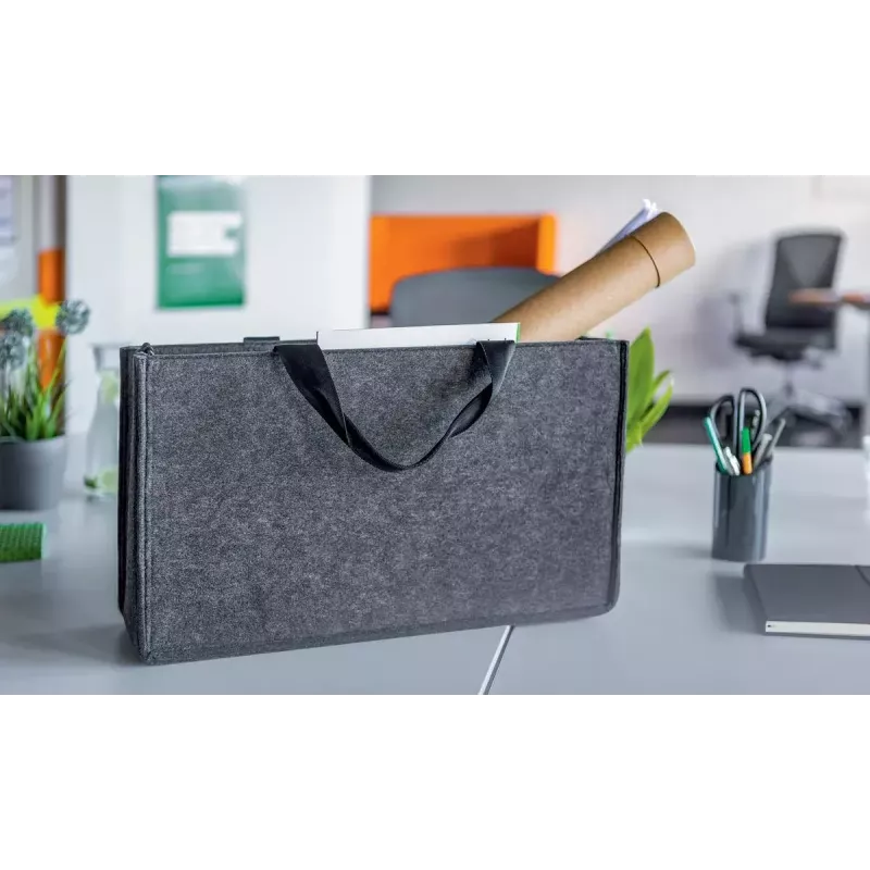 Τσάντα ώμου Sigel BA411 φελτ γκρι unisex μεγάλη