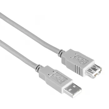 Καλώδιο USB Hama 00200906 3 m USB A γκρι USB 2.0 0,48 Gbit/s