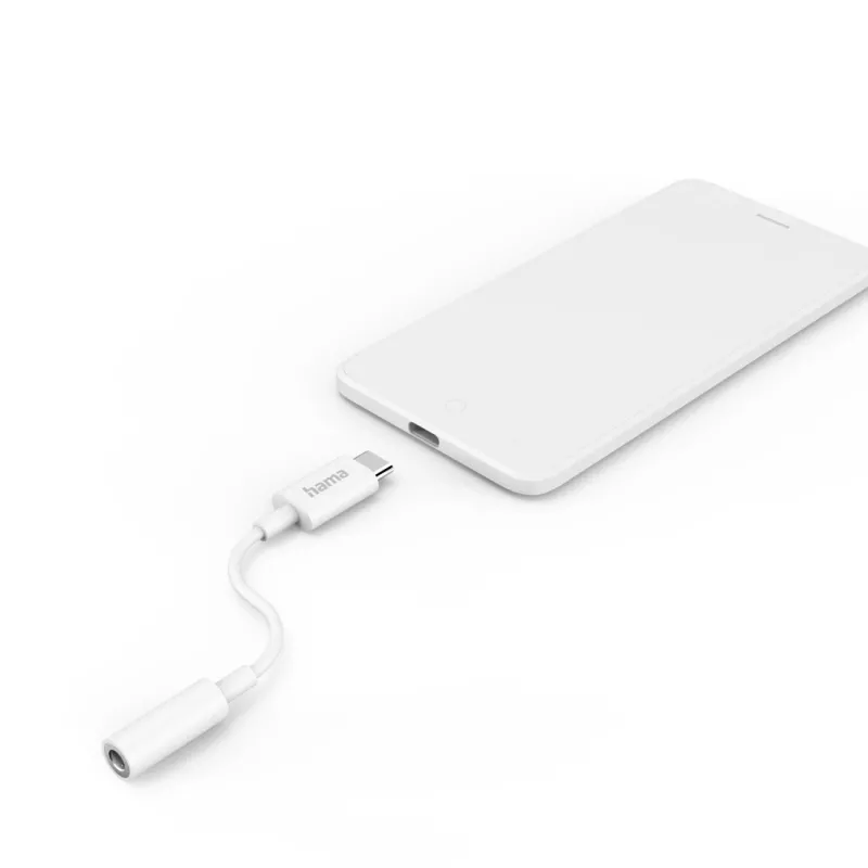 Hama 00201524 καλώδιο ήχου USB C 3,5 mm λευκό
