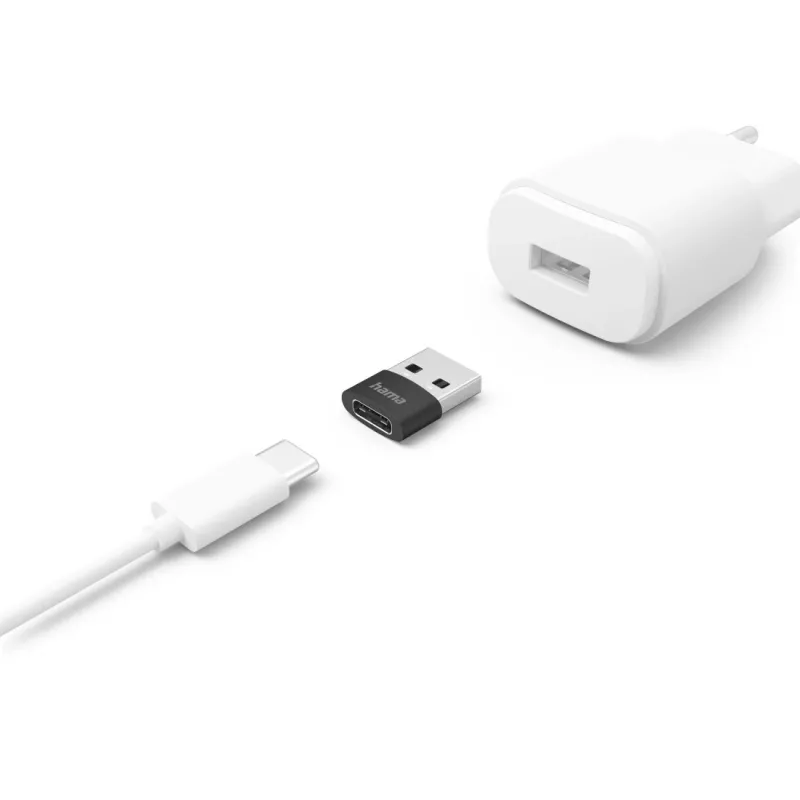 Hama 00201532 προσαρμογέας καλωδίου USB C USB A μαύρος