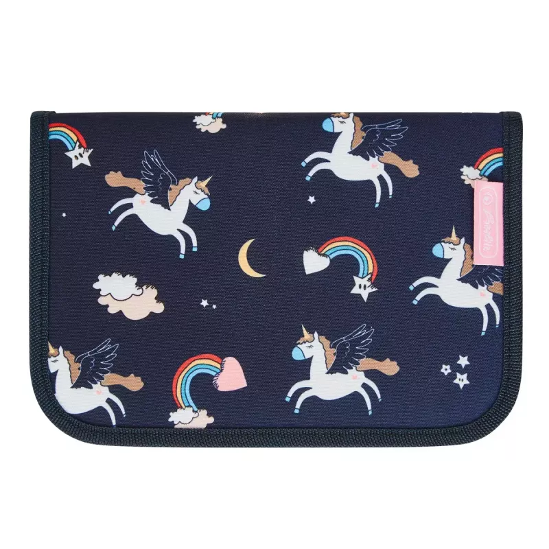 Herlitz Dreamy Unicorn γεμάτη κασετίνα, 19 τεμ., σκούρο μπλε