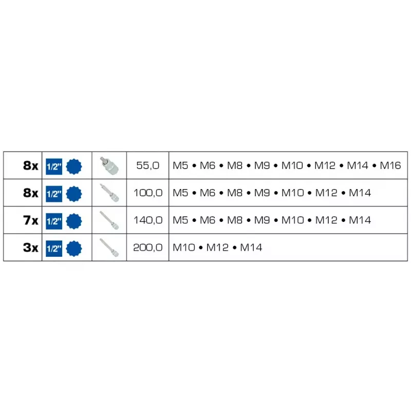 Σετ καρυδάκια Brilliant Tools BT022026