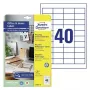 Avery Zweckform LR3657-10 ανακυκλωμένες γενικής χρήσης ετικέτες διευθύνσεων, 48,5 x 25,4 mm, φυσικό λευκό, μόνιμες