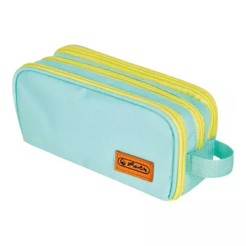 Κασετίνα Herlitz Neon Soft Πολυεστέρας Μέντα Κίτρινο 235x110x75mm