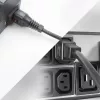 ACT Καλώδιο τροφοδοσίας C13 IEC Lock - C14 μαύρο 2 m, PC1021, συσκευασία 5 τεμ.