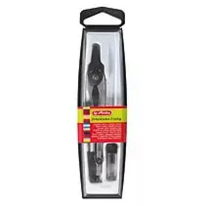 Σετ διαβήτη Herlitz 8710006 σε θήκη, 2 τεμ., 110 mm, μαύρο