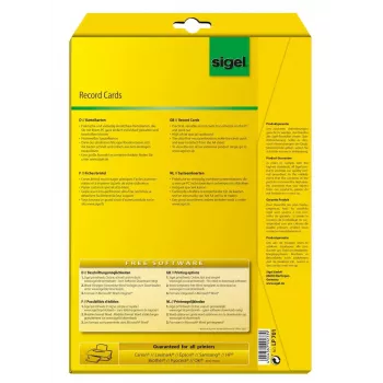 Μη αυτοκόλλητη ετικέτα Sigel LP701 160 τεμ. Λευκό Ορθογώνιο