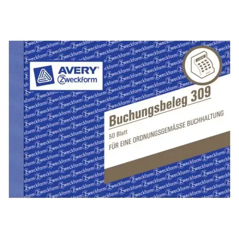 Βιβλίο διαχείρισης Avery 309 μπλε λευκό