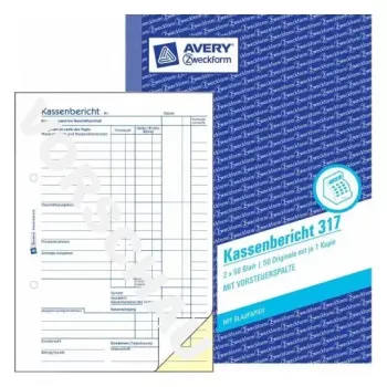 Βιβλίο διαχείρισης Avery 317 μπλε λευκό