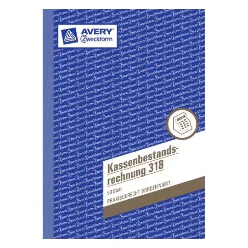 Βιβλίο διαχείρισης Avery 318 μπλε-λευκό