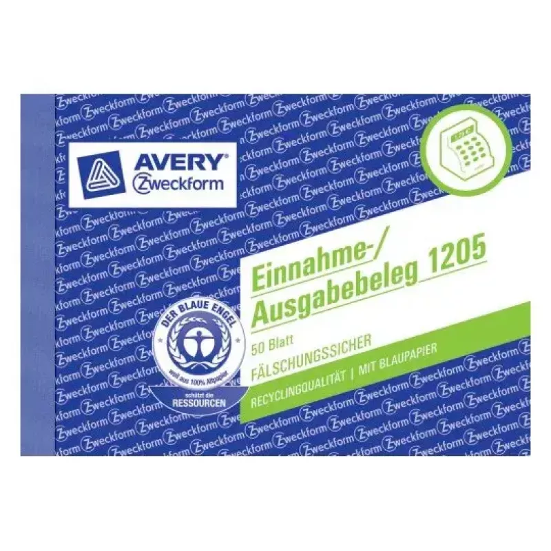 Βιβλίο διαχείρισης Avery 1205 μπλε λευκό