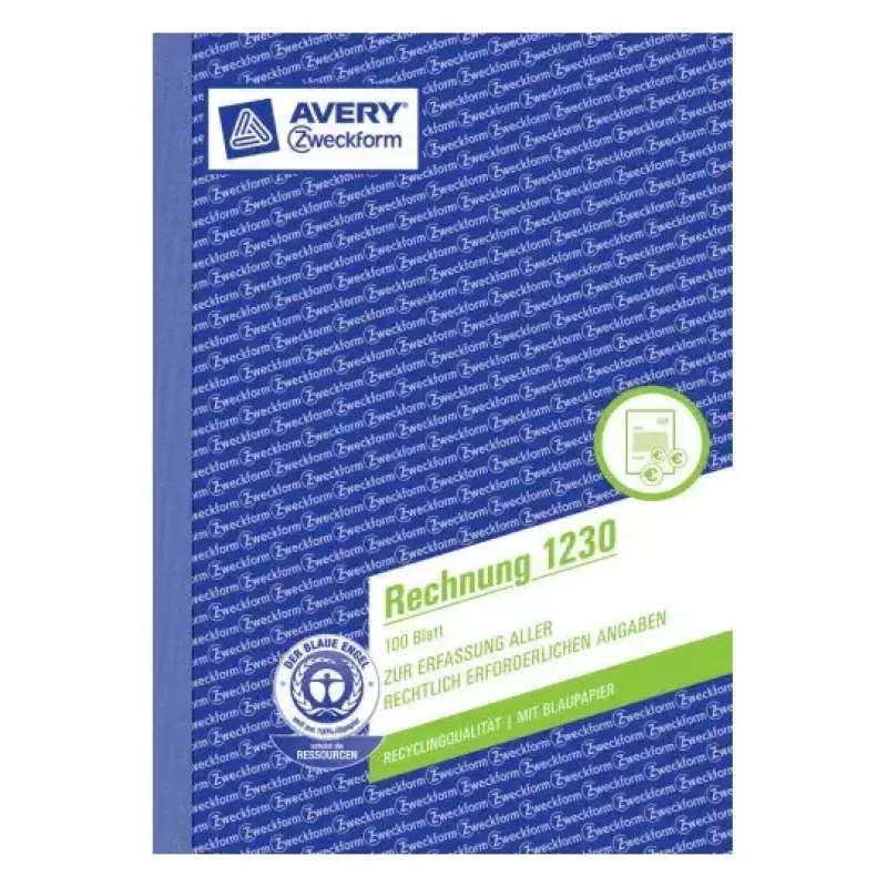 Βιβλίο διαχείρισης Avery 1230 μπλε λευκό