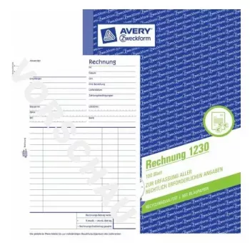 Βιβλίο διαχείρισης Avery 1230 μπλε λευκό