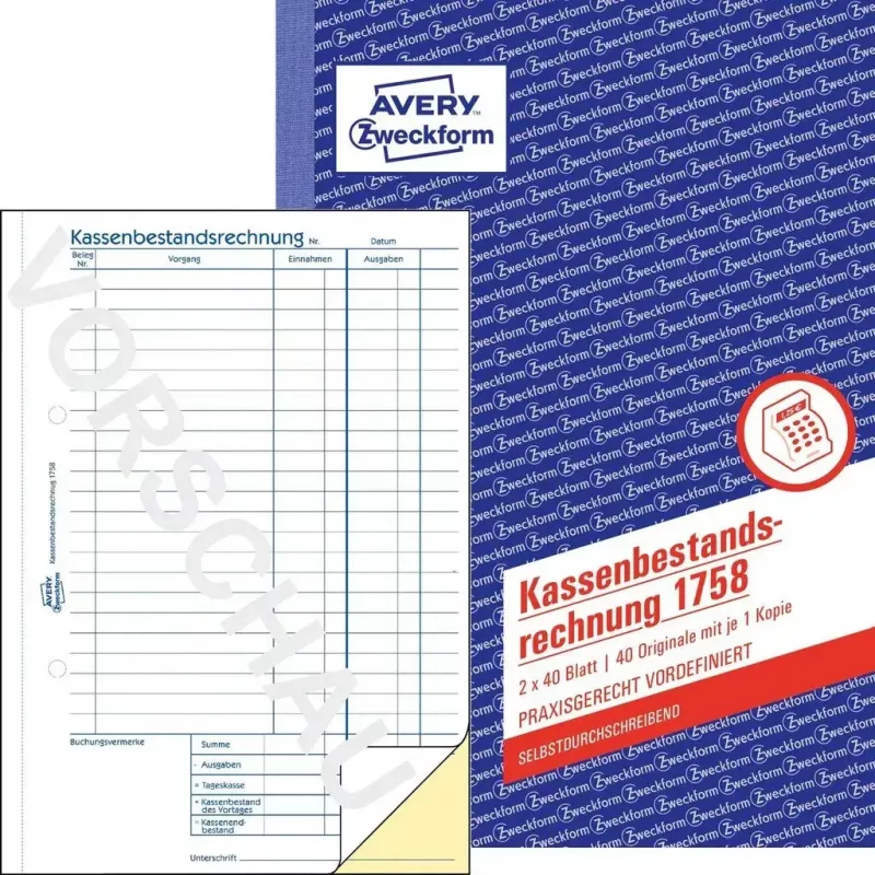 Βιβλίο λογιστικών εντύπων A5 Avery 1758