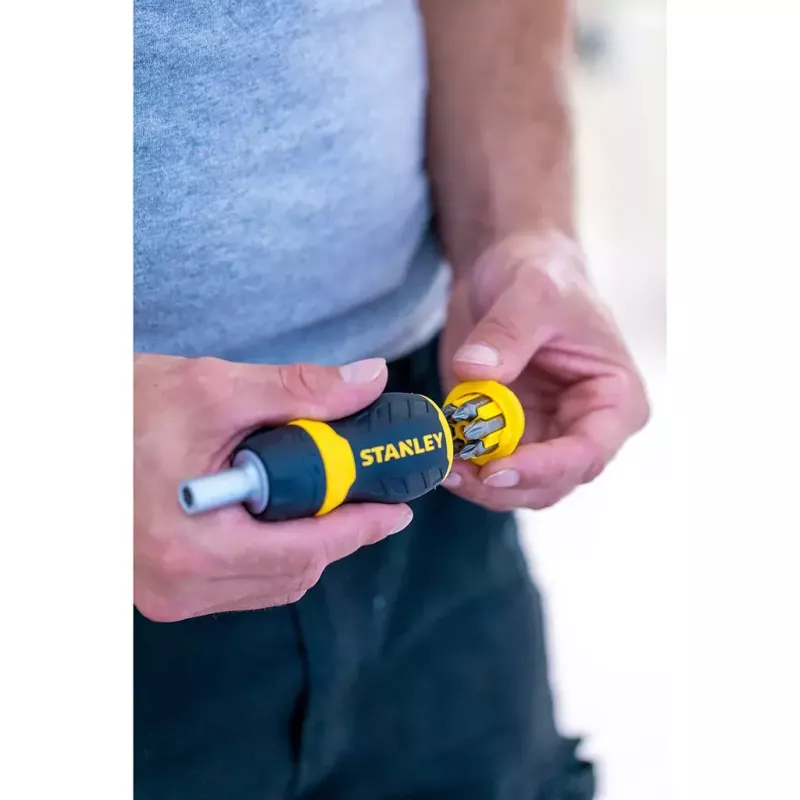 Κατσαβίδι Stanley Stubby Multibit Ratcheting 0-66-358