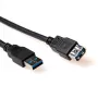 ACT USB 3.0 βύσμα A - υποδοχή USB A 1,50 m καλώδιο μαύρο
