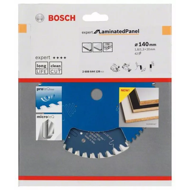 Λεπίδα δισκοπρίονου Bosch 2 608 644 126 14 cm για πλαστικοποιημένες πλάκες