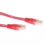 ACT Κόκκινο Καλώδιο patch U/UTP CAT6 1,5 μέτρων με βύσματα RJ45