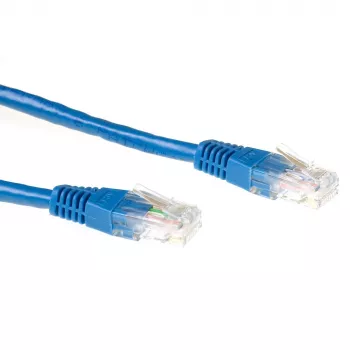 ACT Μπλε Καλώδιο patch U/UTP CAT6 2 μέτρων με βύσματα RJ45