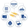 ACT Κίτρινο Καλώδιο patch U/UTP CAT6 2 μέτρων με βύσματα RJ45