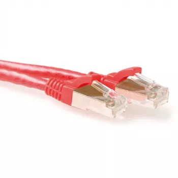 ACT κόκκινο 20 μέτρα LSZH SFTP CAT6A καλώδιο patch snagless με βύσματα RJ45