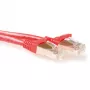 ACT κόκκινο 30 μέτρα LSZH SFTP CAT6A καλώδιο patch χωρίς γλωττίδα με βύσματα RJ45