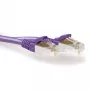 ACT Μωβ 30 μέτρα LSZH SFTP CAT6A Patch καλώδιο snagless με συνδέσεις RJ45